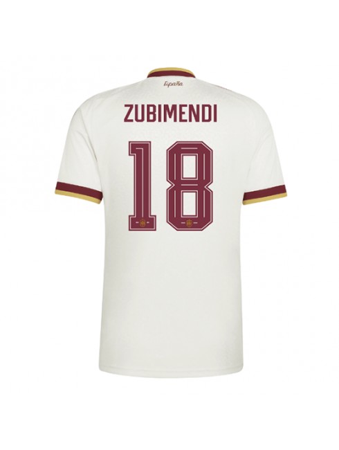 Spanien Martin Zubimendi #18 Auswärtstrikot WM 2026 Kurzarm Spanien Martin Zubimendi #18 Auswärtstrikot WM 2026 Kurzarm